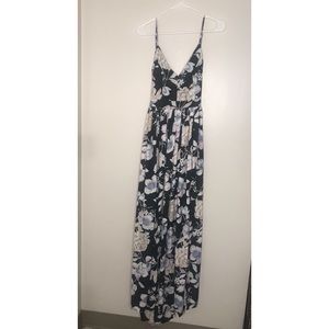 Floral Black Dress